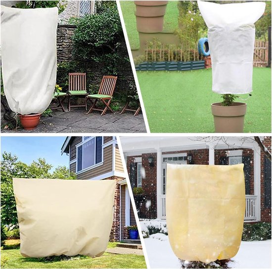 DEWUR 80g/m² vliesplanten winterbescherming vorstbescherming jute zak voor palmen tomaten citroenboom oleanderplant henneppalm (120 x 180cm DEWUR 80g/m² vliesplanten winterbescherming vorstbescherming jute zak voor palmen tomaten citroenboom oleanderplant henneppalm (120 x 180cm
