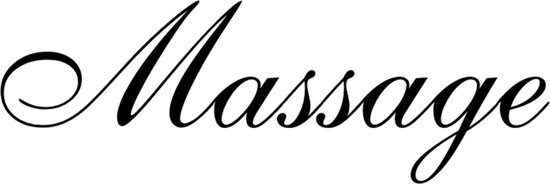 Interieursticker Massage