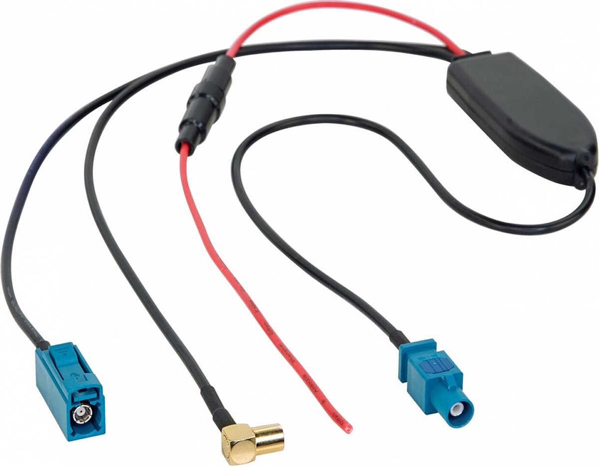 Antenne Splitter AM / FM / DAB+ Fakra(m)>Fakra(f)/SMB(f)