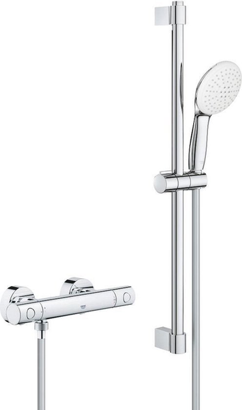 Grohe Grohtherm 800 Cosmopolitan - Duschset mit Thermostatarmatur, für