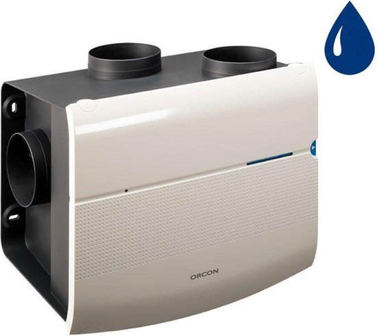 Orcon MVS-15RH Woonhuisventilator 520m³/h Energiezuinig Stil Ingebouwde Vochtsensor Randaarde 125/160mm