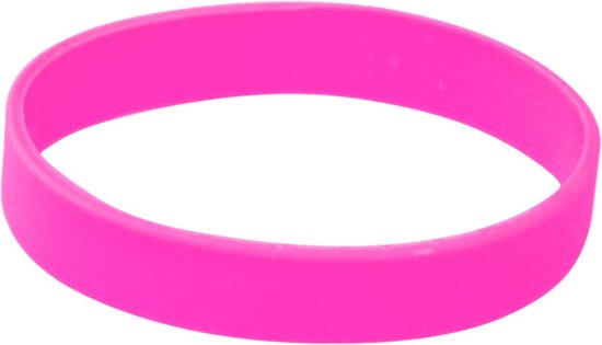 Siliconen armband roze