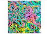 ProductGoods - 1000x Kleine elastiekjes Blauw/Multicolor - mini elastiekjes