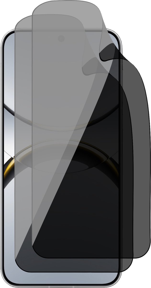 Privacy Screenprotector geschikt voor Oppo Find X8 Pro - 2x FlexGuard Screen Protector