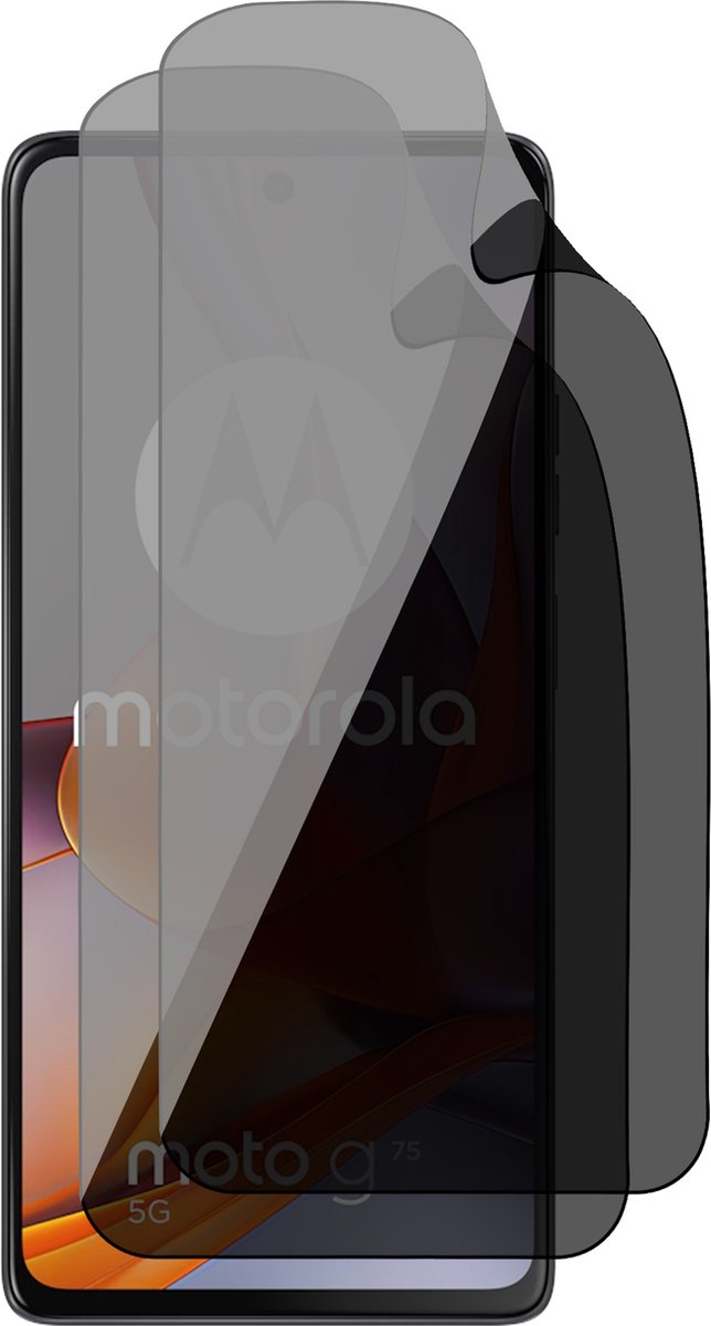 Privacy Screenprotector geschikt voor Motorola Moto G75 - 2x FlexGuard Screen Protector