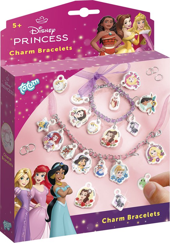 Disney Princess Totum 2 prinsessen bedel armbandjes maken | speelgoed meisjes vanaf 5 jaar sieraden knutselen