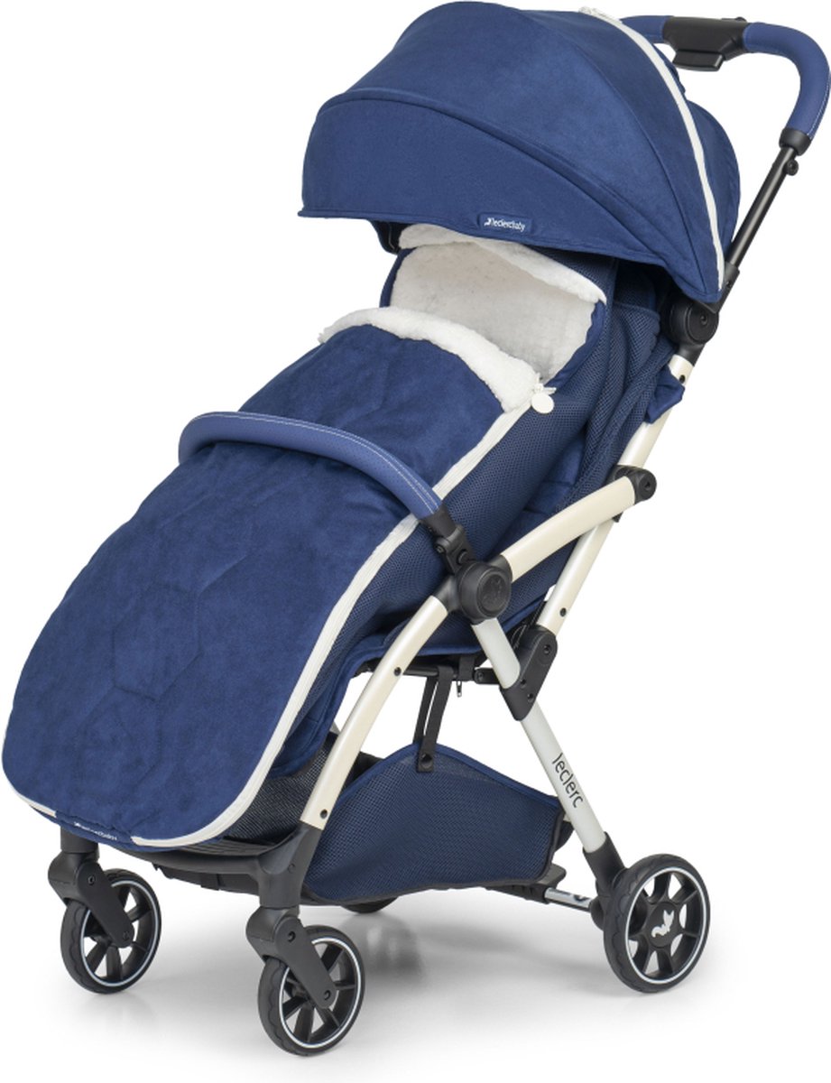 Leclerc Hexagon - Voetenzak Buggy - Kinderwagen Deken - Voetenzak Kinderwagen - Baby Voetenzak - Wandelwagen - Babyzak - Universeel - Blauw – foto 4