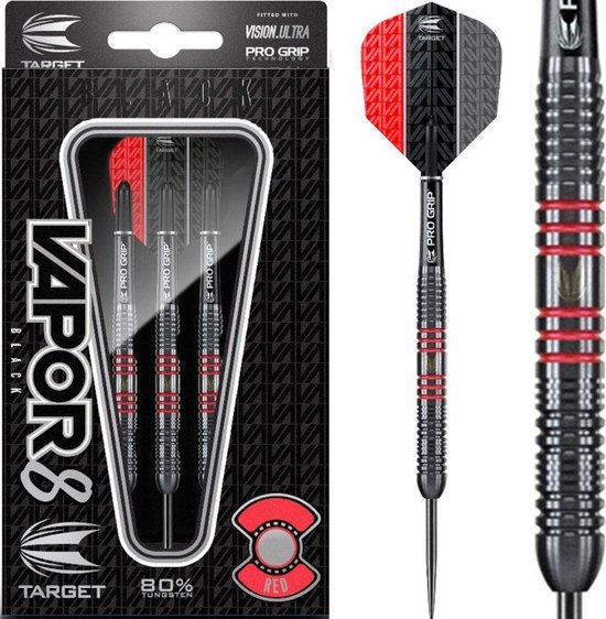 Target Vapor-8 Black-Red 80% - Dartpijlen - 25 Gram van Target — afbeelding 2