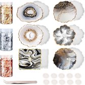 Grote ronde epoxymallen - siliconen mallen hars kunstornament, hars grote mallen | Tafelblad mal, onderzetter hars mal epoxy, hars lade mal voor klok schimmel charcuterie board woondecoratie