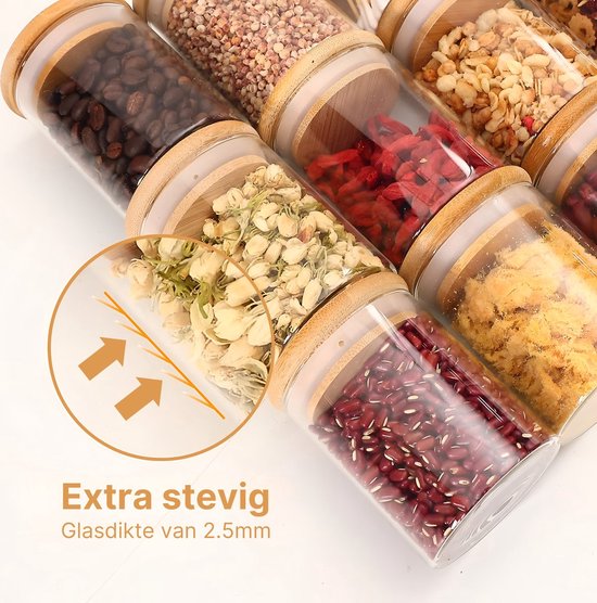 Bocaux de conservation - 280 ml - 10 pièces