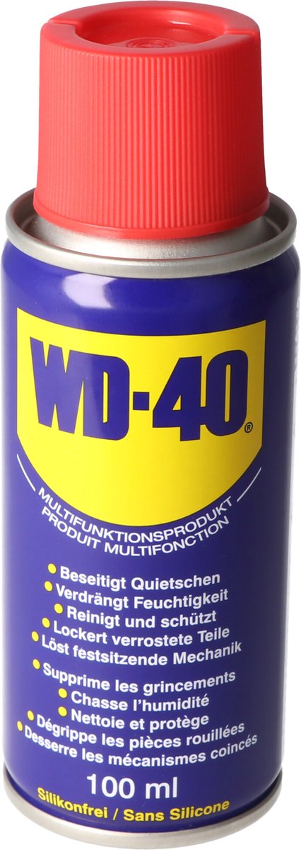 WD-40® Multi-Use Product Classic - Verdrijft vocht - Stopt piepen en kraken - Beschermt tegen roest en corrosie - Verwijdert vuil - Siliconenvrij - 100ml van Merkloos — afbeelding 3