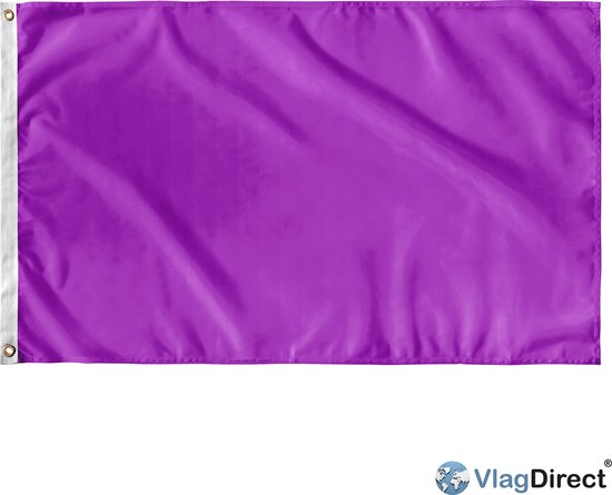 VlagDirect - Drapeau violet - Drapeau thème violet - 90 x 150 cm.