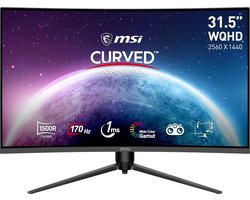 MSI G32CQ5P - QHD Curved Gaming Monitor - 170hz - 32 inch