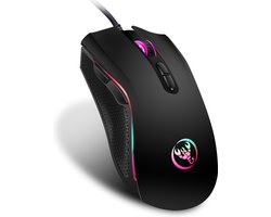 HXSJ PRO Bedrade Gaming Muis A869 – Programmeerbare DPI 3200 – RGB – 125 HZ