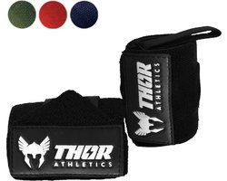 Thor Athletics Wrist Wraps - Extra Sterk - Fitness - Polsbrace voor Krachttraining - Ondersteuning voor Pols - 60 cm - Zwart - One Size