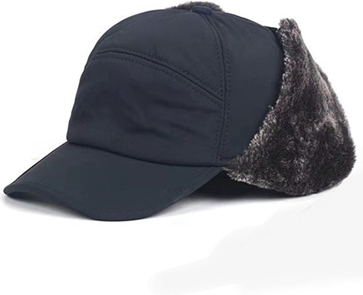 Chapka warme pet met oorkleppen kinderen kaki WEDZE