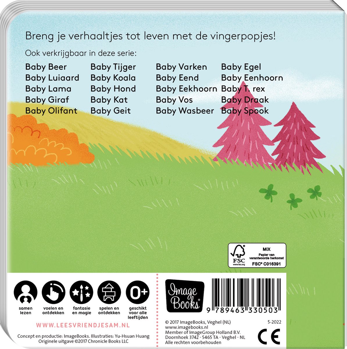 Vingerpopboekjes - Baby Konijn - back cover