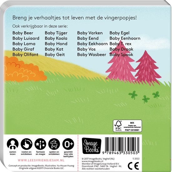 Vingerpopboekjes - Baby Konijn