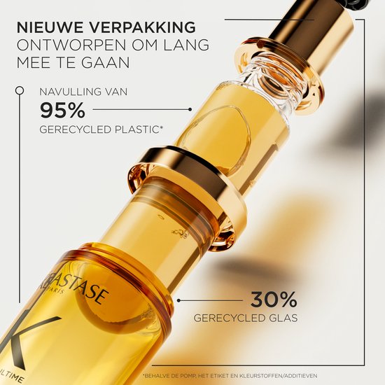 Kérastase Elixir Ultime L'Huile Originale Navulbare Haarolie + Cadeau - Elixir Ultime Olie 75ml + Elixir Ultime 15ml Cadeau - Met Camelia & Arganolie, Voor Intense Voeding, Glans, Anti-frizz & Hittebescherming, Voor Elk Haartype
