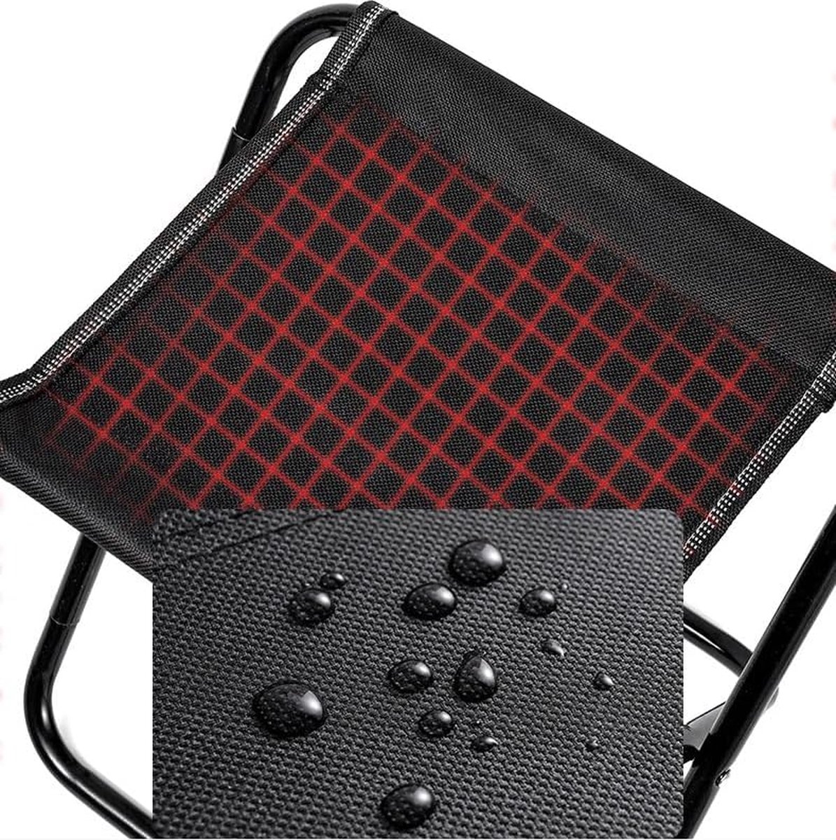 Campingstoel - Strandstoel - Visstoel - Vouwstoel - Reiskruk - Mini Pocket Stool - Kampeerstoel - Tuinstoel - Opvouwbaar Picknick Stoeltje - Draagbaar - Past In Broekzak - Tot 100kg - Opvouwbaar - Lichtgewicht - Inclusief Draagtas - Zwart — cadeau in Sport & Outdoor - foto 5