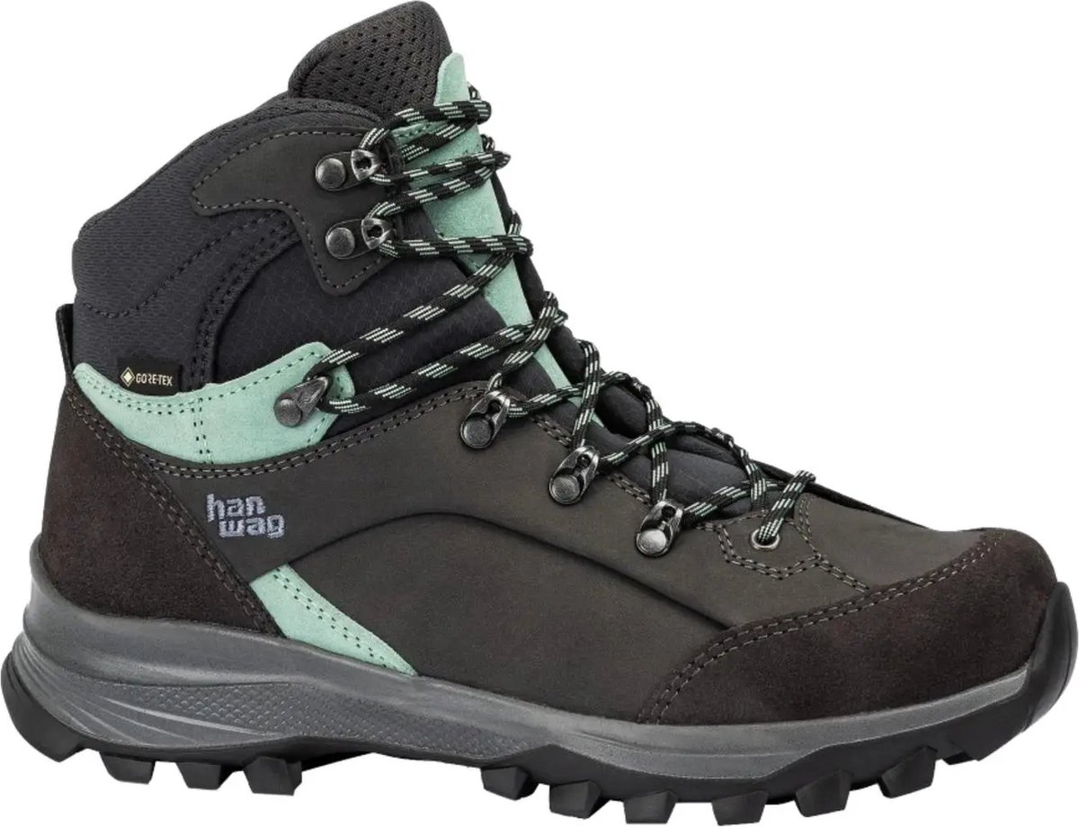 Hanwag Alta Bunion II Lady GTX Wandelschoenen Dames Asphalt 42 Mint