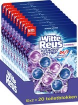 Witte Reus Kracht Actief Toiletblok - Lavendel - WC Blok - 20 stuks