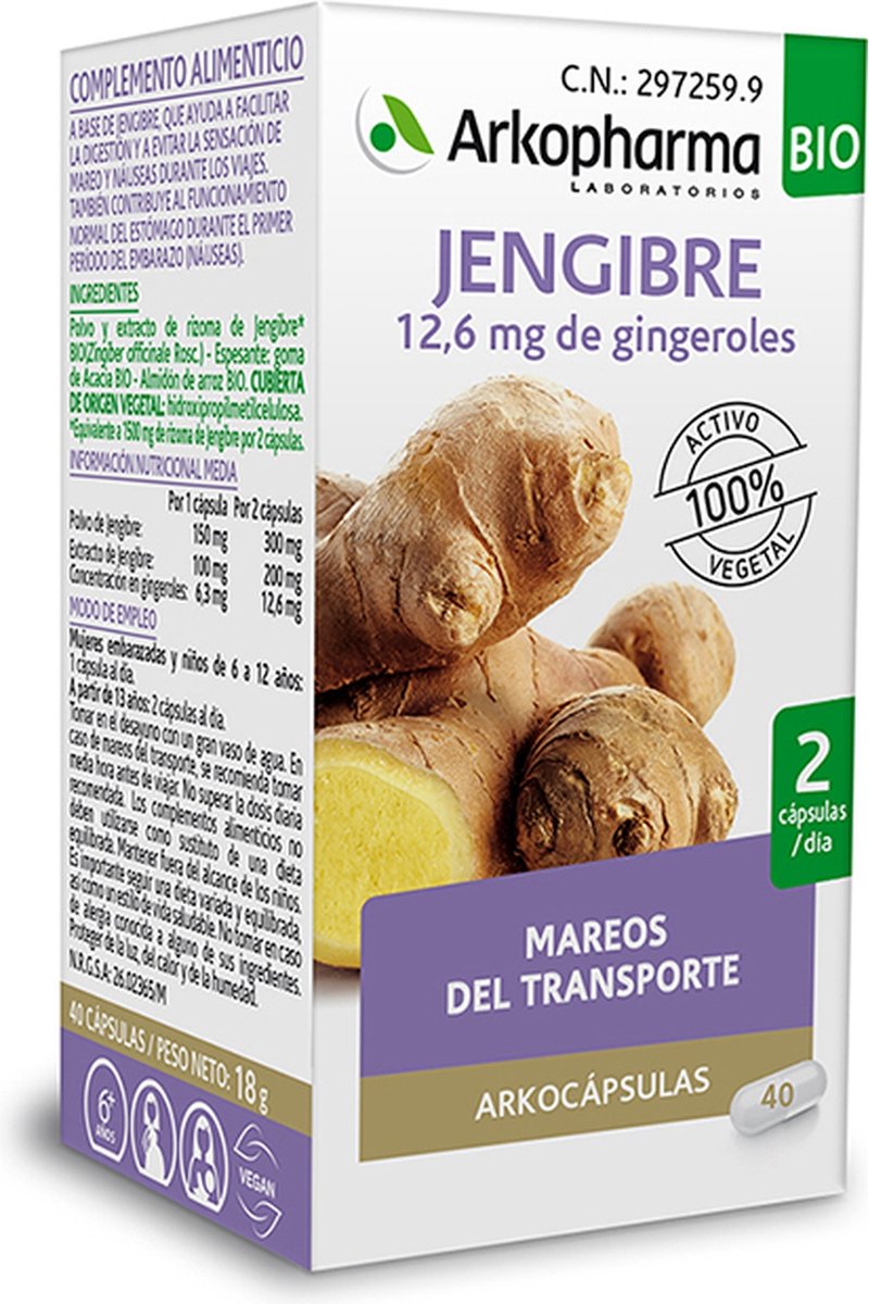 Goedkoopste ARKOCAPS Gember BIO 40 capsules | Arkopharma