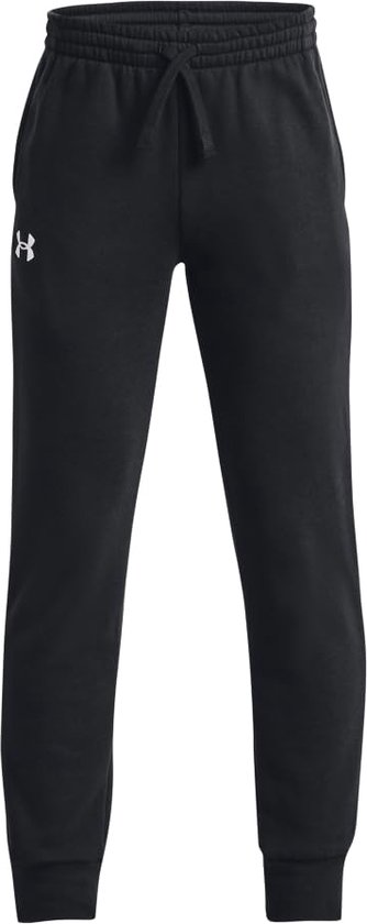 Under Armour UA Rival Fleece Joggers-BLK Jongens Sportbroek - Zwart - Wit