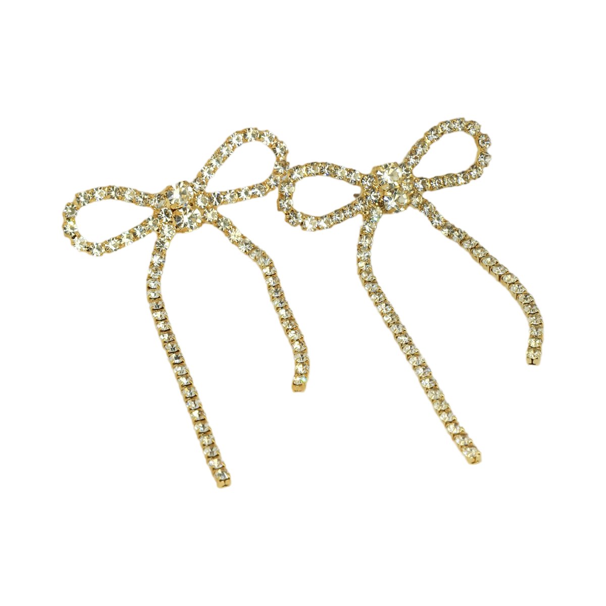 Gold Waterway Ribbon Earrings