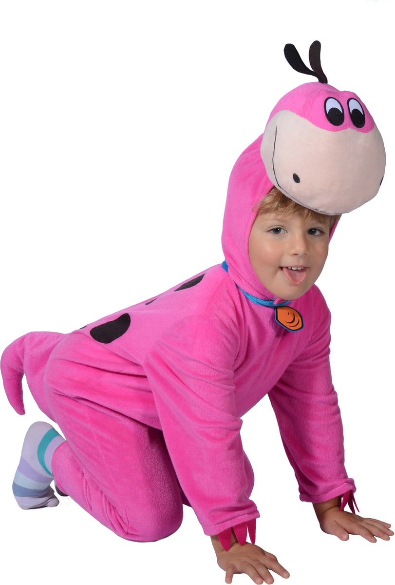 Ciao S.r.l Kostuum The Flintstones Dino Junior Katoen Roze Mt 86/92