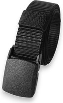 LOUD AND CLEAR® - Riem - Broekriem - Koppelriem - Zonder Gaatjes - Heren - Dames - Zwart - 120cm