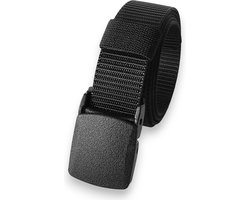 LOUD AND CLEAR® - Riem - Broekriem - Koppelriem - Zonder Gaatjes - Heren - Dames - Zwart - 120cm