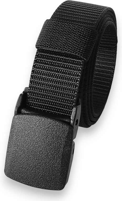 LOUD AND CLEAR® - Riem - Broekriem - Koppelriem - Zonder Gaatjes - Heren - Dames - Zwart - 120cm
