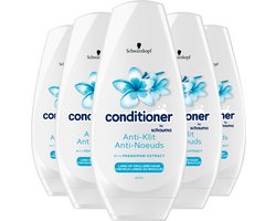 Schwarzkopf Conditioner Anti-Klit - Haarverzorging - Frangipani-extract - Soepelheid - Doorkambaarheid - Lange of Krullende Haartypes - Voordeelverpakking - 6x 250ml