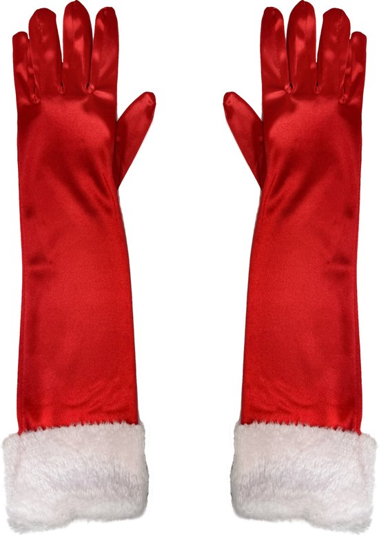 Sexy Santa - Rode Korte Kerst Handschoenen Voor De Perfecte Kerstvrouw Look Perfect Voor Je Kerst Outfit
