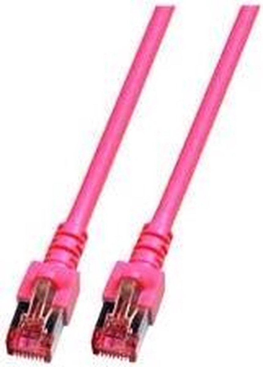 Techtube Pro - Internetkabel S/FTP CAT6 - roze - 1 meter