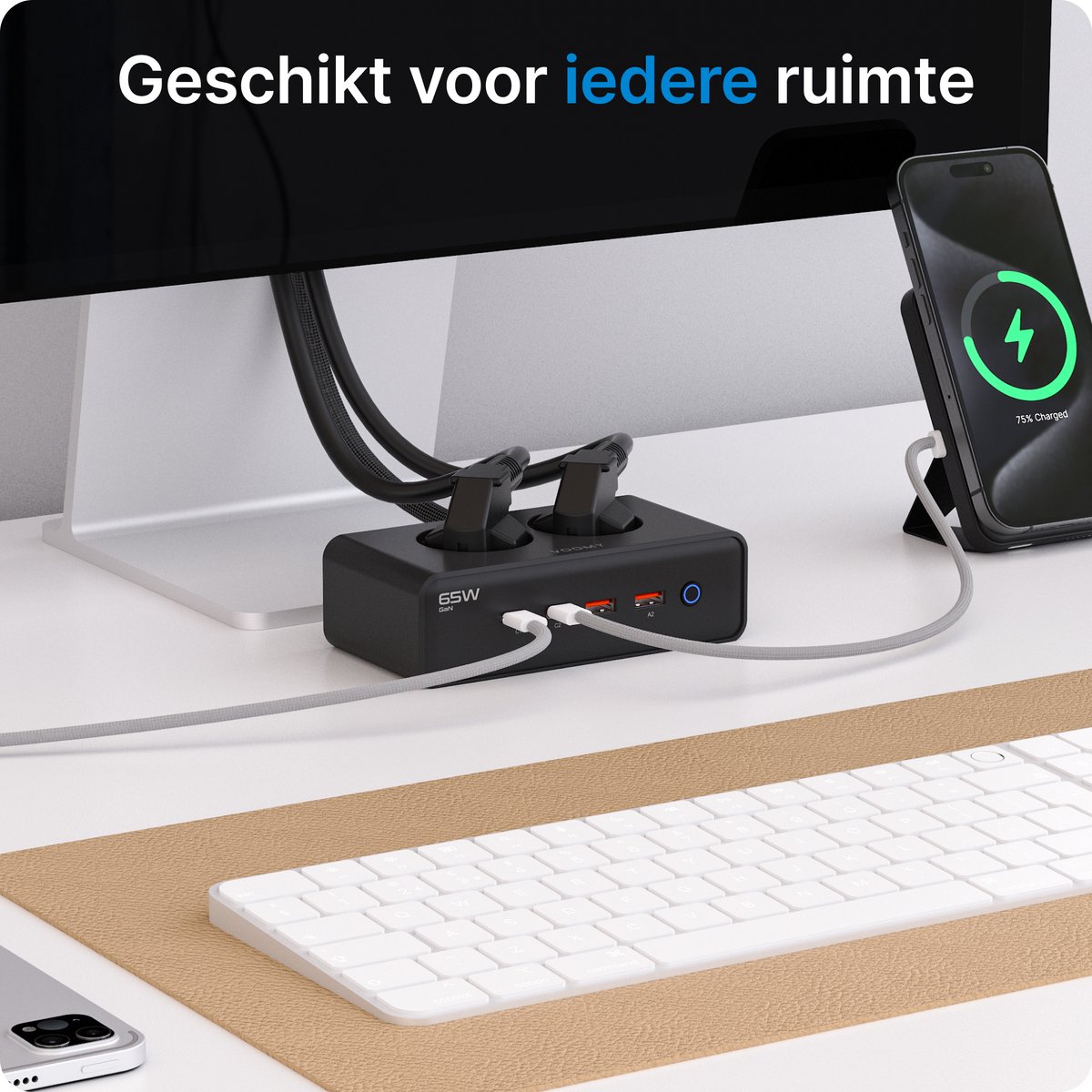 Cube Multiprise 5 Prises Multiprise Avec 3 Ports USB Chargeur De Voyage