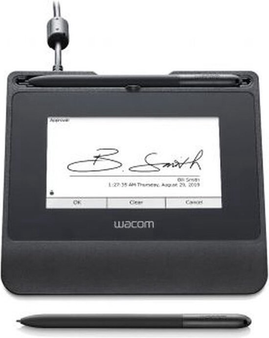 Wacom STU-540 - Ondertekeningsterminal met LCD-scherm - 10.8 x 6.5 cm - elektromagnetisch - met bekabeling - serieel, USB 2.0 - zwart