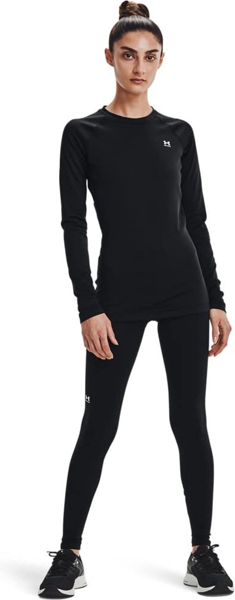 Under Armour UA CG Authentics Legging Dames Sportlegging - Zwart - Wit van Under Armour — afbeelding 5