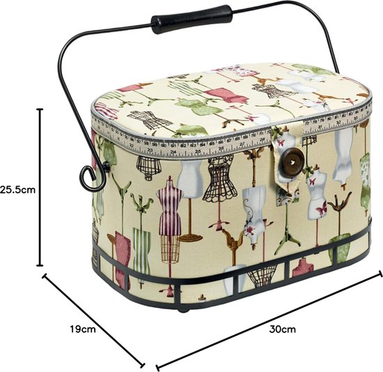 Boite à couture ovale Woodland Prym Boite à couture ovale Woodland Prym