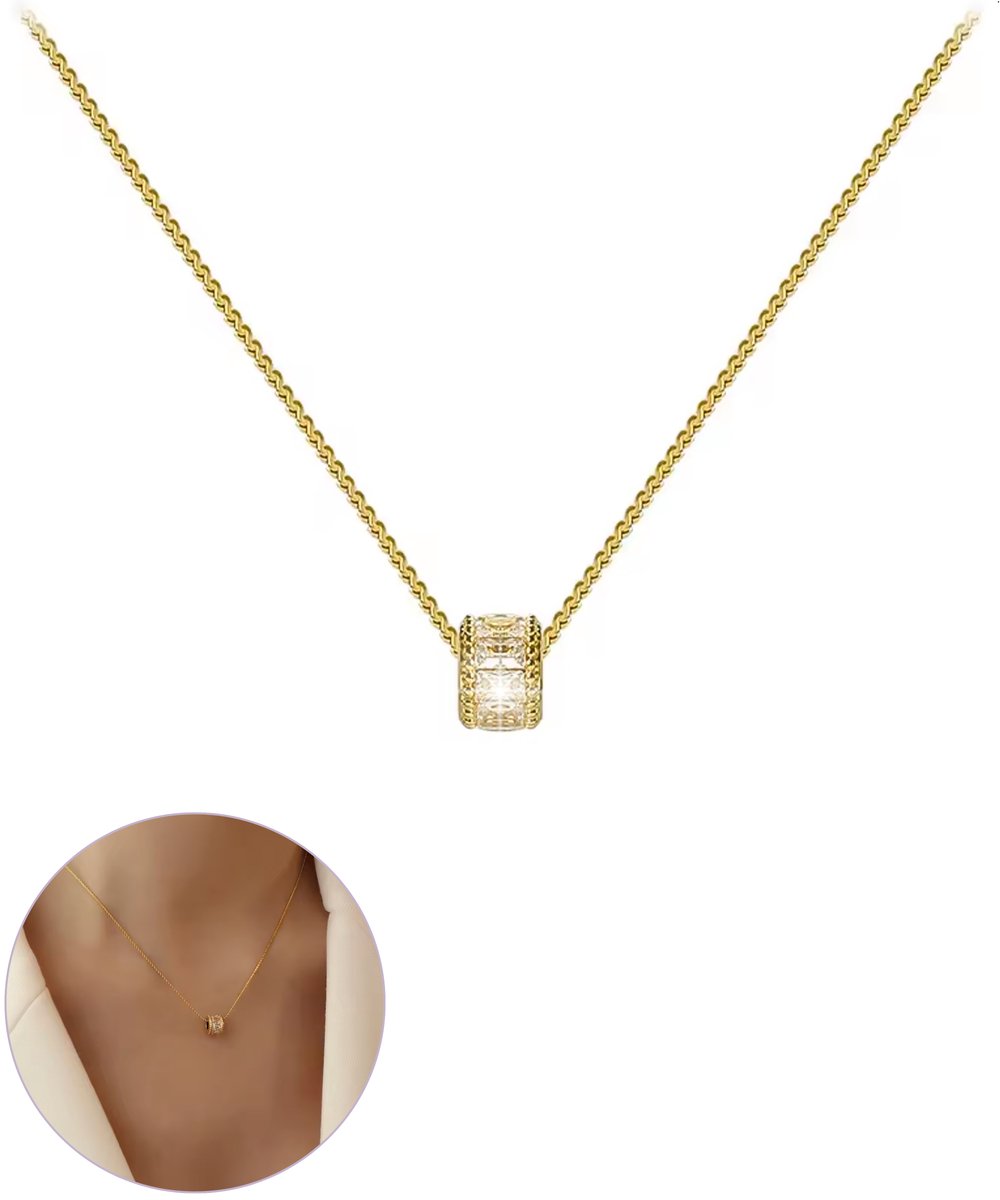 Semyco Ketting Dames – Goudkleurige Ketting met Hanger – Verstelbaar – Waterproof – Giftbox – Pollux