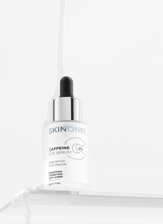 SKINTONE SKIN® - Cafeïne serum 5% Booster - Met Matrixyl 3000 - Collageen - Anti wallen - Donkere kringen - 30ml - Anti-Aging - Vegan - Oog contour - Oogwallen - Fris - Boost - Vermoeide ogen - Verfrist - Helpt oogcontouren verhelderen - Caffeine