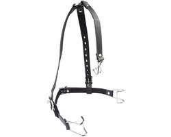 Bondage Mond- en Neusgag - Verstelbare Leren Bandjes - BDSM - Gag - Uitrekken
