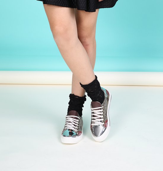 GOBY Laurens Sneakers – Handmade – Premium Kwaliteit – Mangala Print – Maat 35