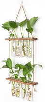 RootHome - Hang Stekvaas - stekstation - 8 buizen - stek vazen - stek vaasjes - stek decoratie - stek glazen - stekjes - stekken – hydrocultuur