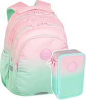 Sac à dos scolaire CoolPack Sac d'école 1-3 classes Dégradé Fraise Menthe