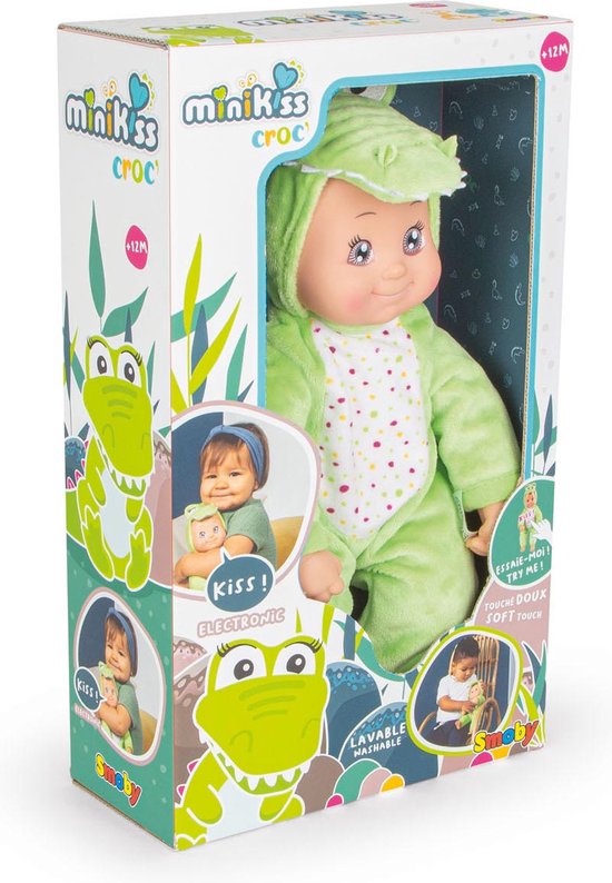 OUOZZZ Babypop 25cm Met Dragtas - Zachte Afrikaanse Stoffen Pop Roze