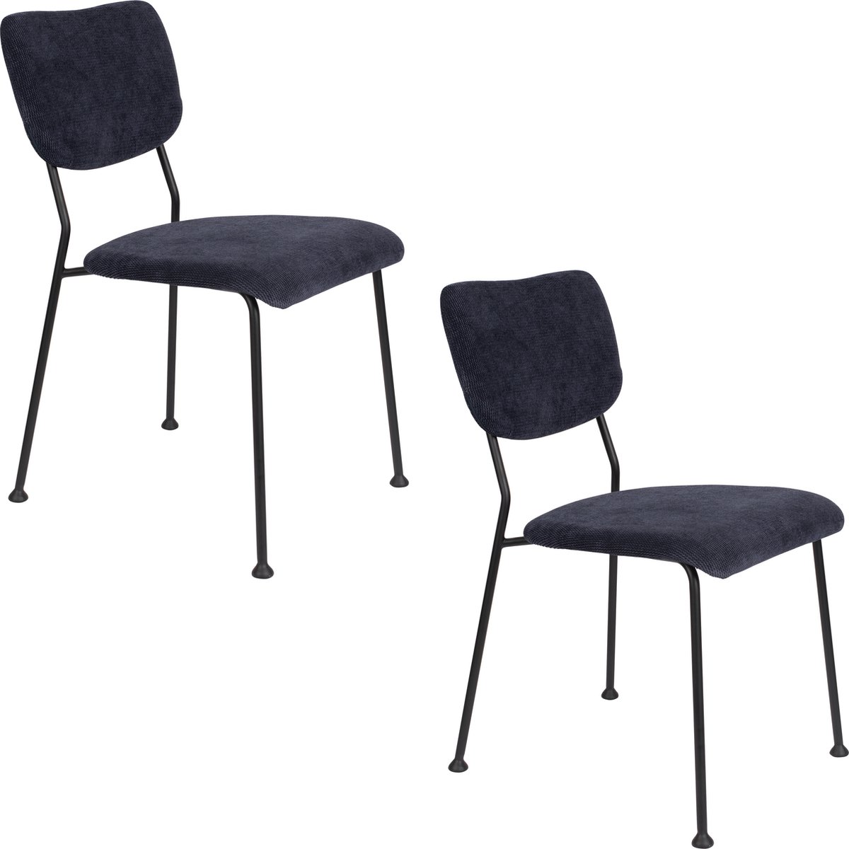 Benson Eetkamerstoelen Donkerblauw - Set van 2