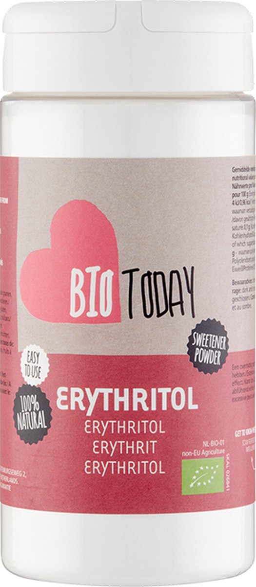 Goedkoopste Biotoday Erythritol Poeder Biologisch 300GR