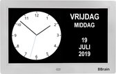 BBrain Basic - Analoge Dementieklok 10 inch || 21 verschillende herinneringen || Medicatieherinnering || Alarmfunctie || Wit